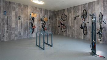Boulders on the river | bike room